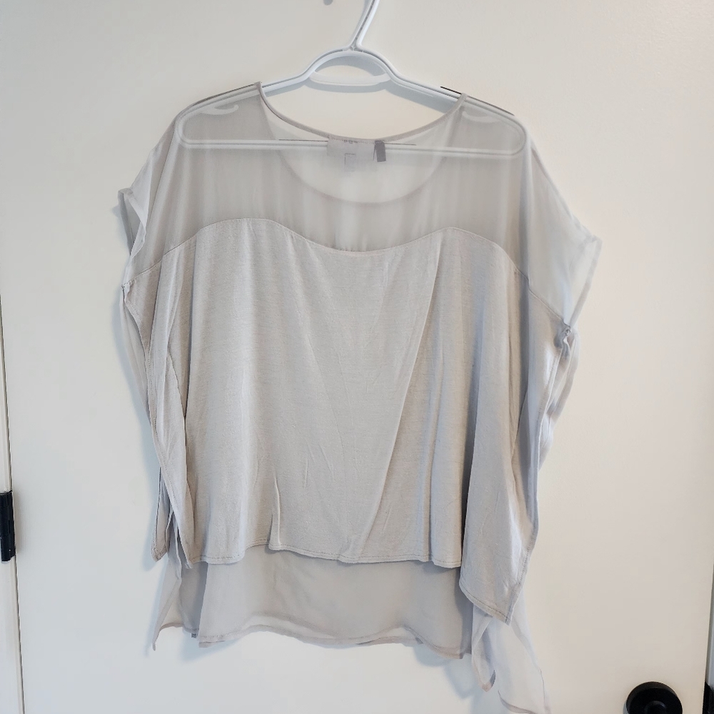 Grey soft short sleve shirt - Jennifer Lopez